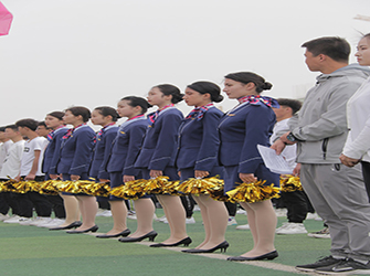 甘肃东方工业中等专业学校举行春季田径运动会开幕式